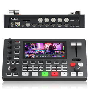 Switcher Professionale All-in-One per Streaming Live 2025 con 6 Porte <span class=keywords><strong>HDMI</strong></span>, 5 Porte 3G-SDI, 1 Porta USB 2.0, 1 Porta USB 3.0, LAN e Porte Audio - Product Image 1