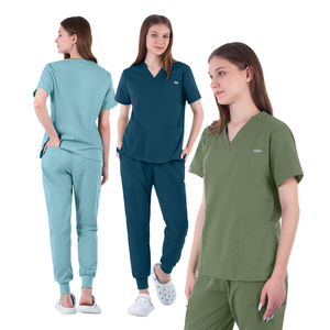 Nuevo uniforme médico de entrega rápida, conjuntos antiarrugas para mujer con botones, uniformes ajustados - Product Image 4