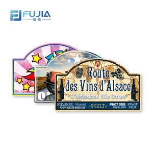 Pháp du lịch quà tặng bán buôn dập nổi Thư Kim Loại đường nhôm dấu hiệu - Product Image 5