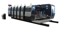 Machine de fabrication de boîtes à pizza avec impression, découpe et rainurage du carton