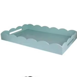 ถาดบนโต๊ะอาหารทรงสี่เหลี่ยมผืนผ้าเคลือบสีเต็มรูปแบบถาดบนโต๊ะอาหารสำหรับตกแต่งบ้าน - Product Image 2