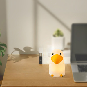 <span class=keywords><strong>Veilleuse</strong></span> en silicone rechargeable en forme de <span class=keywords><strong>toucan</strong></span> pour chambre d'enfant, LED USB avec 7 couleurs changeantes, lumière tamisable et blanc chaud - Product Image 3