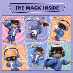 Juguetes Interactivos para Mascotas con IA de Meteer, Venta al Por Mayor de Fábrica |   <span class=keywords><strong>Chat</strong></span> de voz, reconocimiento automático de música y baile |   Controlado por Bluetooth y aplicación - Product Image 5