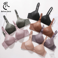 Soutien-gorge invisible sans armatures pour femme, coupe 3/4, tricot uni, dos en U, coussinets amovibles, fines bretelles respirantes et ajustables, tailles M-2XL, 6 couleurs