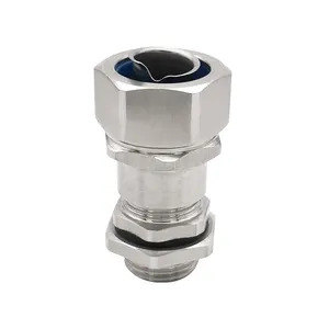 Stainless Steel Waterproof Metal Conduit Fitting Conduit Connector With Locking 063