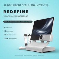 Caméra intelligente T5 pour analyse du cuir chevelu 200X USB, analyseur d'acné, poignée détachable, marque personnalisée OEM