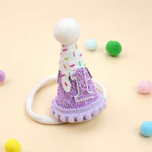 หมวกวันเกิดเด็กผู้หญิง1/2/3/4/5/6ปีกิ๊บติดผมสำหรับเด็กผู้หญิงสุขสันต์วันเกิดที่คาดผมอุปกรณ์แต่งผมสำหรับเด็ก - Product Image 5