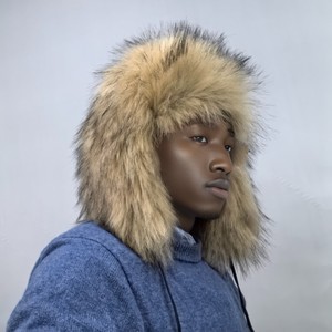 Checked Ski Warm Senderismo Orejeras Oreja Flap Caza Invierno Rusia Trapper Trooper Hat Plaid Faux Fur Trapper Hat - Product Image 1