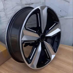Rines de Aleación de Aluminio de 17-20 Pulgadas 5X112, Rines Fundidos con Superficie Negra Mecanizada y Diseño Multirradio DQ018 - Product Image 2