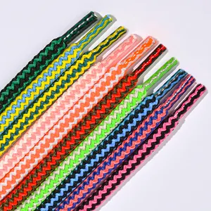 Fourniture ponctuelle maille colorée cordon térylène 5mm corde tressée pointe en plastique transparente finition tissée cordon à capuche sacs vêtements