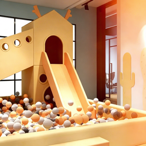 Ensemble de jeux d'intérieur en mousse souple et sécurisée avec toboggan, <span class=keywords><strong>piscine</strong></span> <span class=keywords><strong>à</strong></span> balles et jouets d'escalade modulaires, équipement de jeu souple pour salle de jeux et <span class=keywords><strong>crèche</strong></span> - Product Image 2