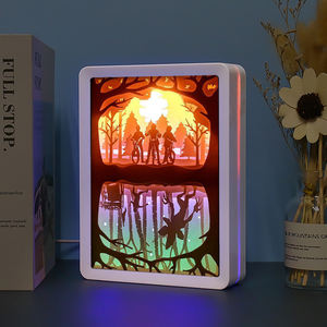 Marco de Fotos Personalizado Stranger Things, Caja de Sombra, Lámpara de Escritorio 3D con Luz LED Nocturna para Decoración del Hogar, Artículos de Regalo de Cumpleaños - Product Image 5