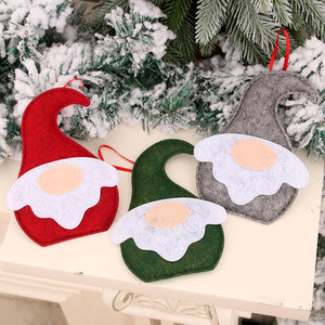 Nouvelles décorations de Noël, ornements en tissu de style nordique représentant le dieu de la terre, ornements de Noël en tissu de style Père Noël, décorations pour sapin de Noël. - Product Image 2