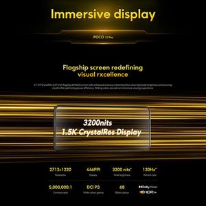Smartphone Global Xiao-mi POCO X7 Pro 5G <span class=keywords><strong>12</strong></span> Go + 256 Go, lecteur d'empreintes digitales intégré à l'écran, 6,6 pouces, HyperOS 2, NFC, LTE, 108 MP, charge rapide 90 W - Product Image 4