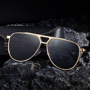 Lunettes de soleil Aviator KSL-98340 pour hommes, protection UV400, monture en plastique et métal, pare-soleil de classe 2, couleur marron, pour usage extérieur - Product Image 4