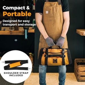 Muestra gratuita: Bolsa enrollable de lona multiusos para herramientas, organizador de llaves, estuche enrollable para herramientas - Product Image 2