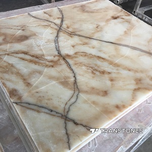 Pannello Decorativo in Finto Quarzo per Banconi, Pannello Murale Traslucido, Lastre Grandi in Alabastro Artificiale e <span class=keywords><strong>Marmo</strong></span> - Product Image 6