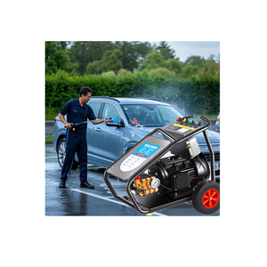 Máquina de Limpieza de Acero de Alta Potencia Trifásica 380V/50HZ 2.5KW para Uso Comercial con Bomba AR Italiana para Lavado de Autos Monofásica - Product Image 1