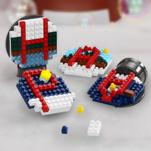 QIZHILE 24 pièces bloc <span class=keywords><strong>de</strong></span> construction baguette à bulles jouets souffleur à bulles en plein air fabricant <span class=keywords><strong>de</strong></span> machine à savon électrique baguette à bulles magique - Product Image 5