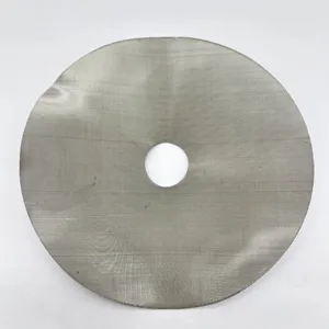Kustom kualitas tinggi ss 304 baja nirkarat bentuk bulat jaring tenun filter cakram layar