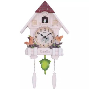 European Style House Wall Clock With Cuckoo Chime Childrens Room Decorative Alarm Clock Creative Home Clock - Product Image 1