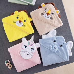 Peignoir de Bain pour Bébé en Microfibre Personnalisé avec Personnage de Dessin Animé Brodé, Super Absorbant, Respirant, Séchage Rapide, Doux, pour la Maison - Product Image 2