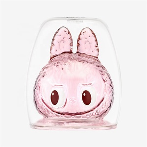 Vaso de Vidrio de Doble Capa Original 100% POP MART Labubu The MONSTERS-CHEERS Series Caja Ciega Coleccionable Regalos de Cumpleaños - Product Image 3