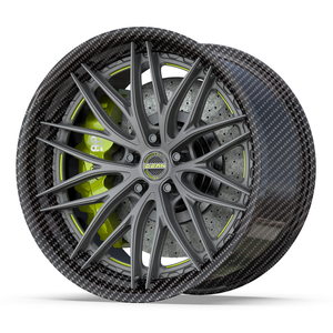 ล้อคาร์บอนไฟเบอร์ CT04 FORGED รุ่นใหม่ น้ำหนักเบา ขนาด 20-22 นิ้ว 5X112/114.3/120/130 สีดำ แบบสองชิ้น อัพเกรดสำหรับ - Product Image 1