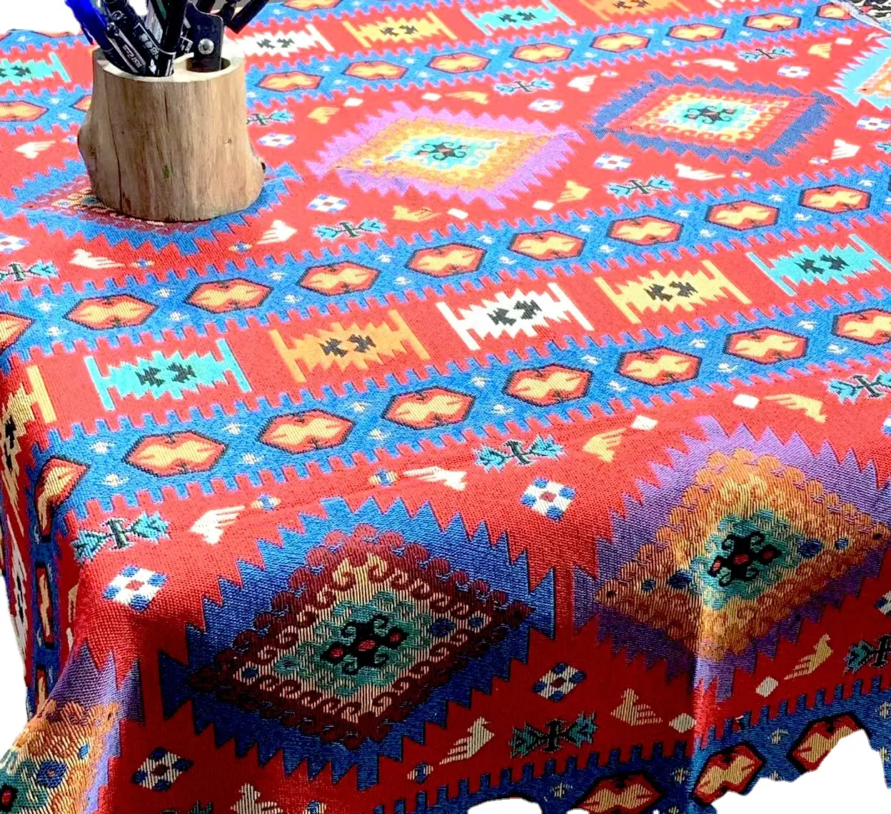 Arabic phong cách Polyester jacquard vải Trung Đông sadhu sofa khăn trải bàn vải