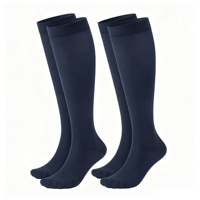 Chaussettes de compression CHOOYOU pour femmes et hommes, chaussettes de soutien en microfibre douce, hauteur genou, pour les voyages, la course à pied, le travail