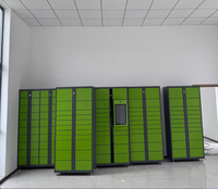 Casier intelligent pour colis électroniques avec serrure électronique, homologué FM, 18 compartiments pour un stockage sécurisé des colis