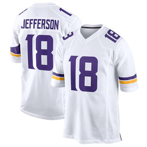 Maillot de football américain style Minnesota Vikings brodé en gros # 18 Jefferson # 9 McCarthy # 22 Smith - Product Image 2