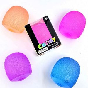 Snowflake Ice Cube Rubber Squeeze Toy Slow Rebound Anti-Stress Toy for Girls & Boys <b>Hands</b>-On Stress Relief Focus Fidget Toy - Product Image 5