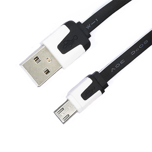 New Design Flat Micro V8 5Pin Charger Cable Micro USB Data Cable
