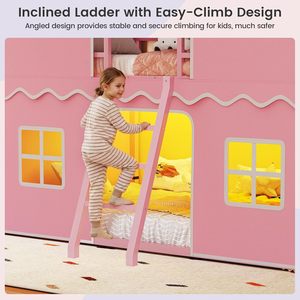 Cross-border children's princess <b>bed</b>, high-value, Instagram-style children's <b>house</b> design, full-size floor <b>bed</b> - Product Image 4