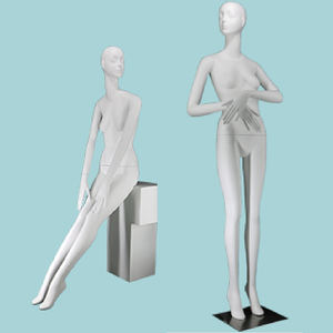 실물 같은 매트/광택 화이트 컬러 마네킹 여성 의류 가게 더미 마네킹에 사용 - Product Image 2