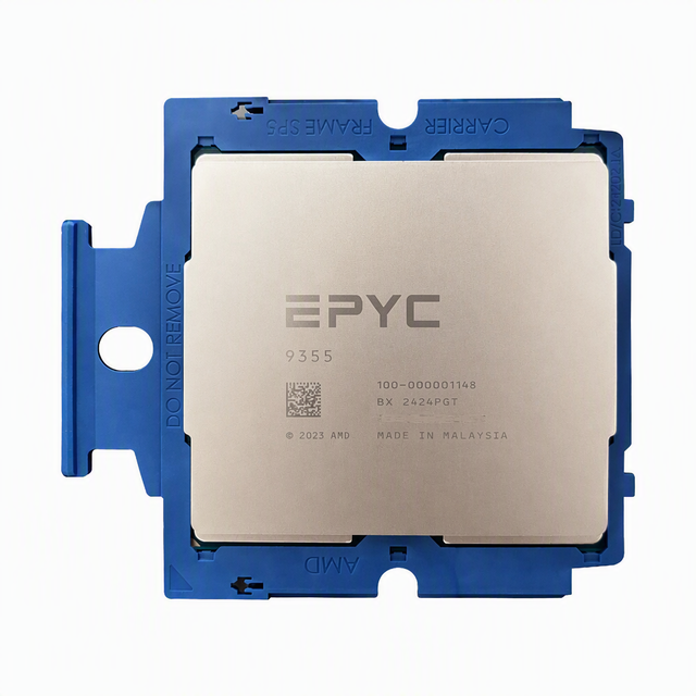 AMD EPYC 9355 CPU 32-Core 64 Threads 3.55GHz CPU Server Processor SP5 256MB 280W Processor