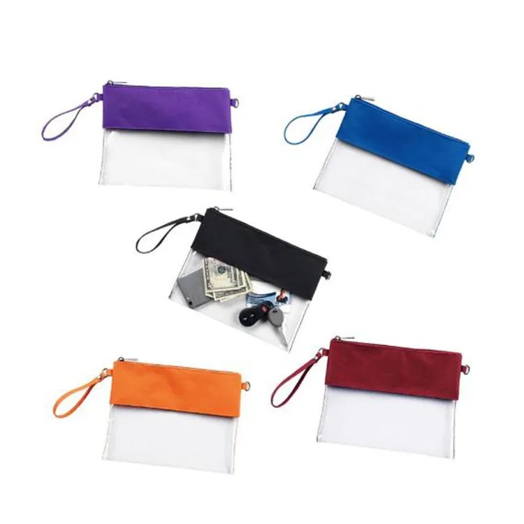 Hot Selling Transparent Purse Bags For Women Girls Gifts PVC Clutch Handbags Clear Stadium Bag