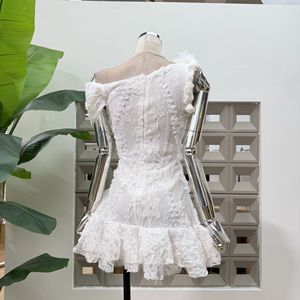 Abito da Sera Floreale in Pizzo <span class=keywords><strong>Senza</strong></span> Spalline a Coda di Pesce, Nuova Collezione Estiva 2026 - Product Image 6