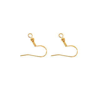 S925 Silver Plated Beaded Ear <b>Hook</b> Large Size DIY Jewelry Finding Iron Material Plating Process Solid Color Multiple Sizes - Product Image 5