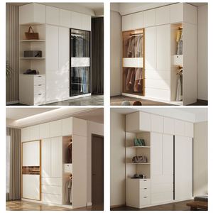 Modern Armoire Chambre Closet Systems Organizers Closet <b>Shelves</b> Wardrobe Organizer for <b>Clothes</b> Luxury Bedroom Sets Furniture - Product Image 3