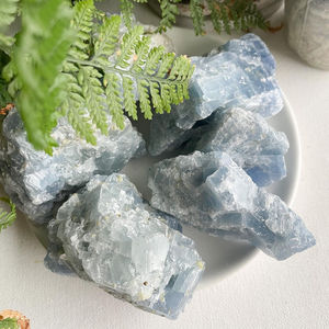 Vente en gros de pierres brutes de calcite bleue naturelle, cristal de guérison pour le Feng Shui et la décoration intérieure - Product Image 4