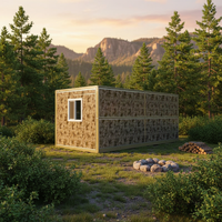 Maison conteneur pliable contemporaine et respirante pour camps de formation (vente en gros)