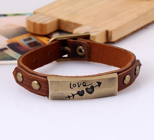 Bijoux pour hommes Bracelet large en cuir noir Bracelet Croix Hibou Jésus <span class=keywords><strong>Ancre</strong></span> Rose Bracelet - Product Image 5