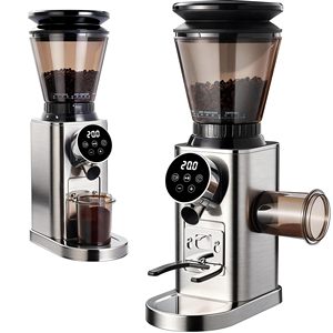 <span class=keywords><strong>Molinillo</strong></span> <span class=keywords><strong>de</strong></span> Café Burr para Uso Doméstico, Acero Inoxidable, 48 Ajustes <span class=keywords><strong>de</strong></span> Molienda Precisos, Soporte Desmontable con Embudo, para Espresso/Prensa Francesa/Cafetera <span class=keywords><strong>de</strong></span> Goteo/Café Frío - Product Image 1