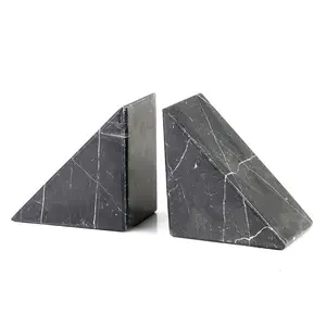modern office stone crystal white marble bookend home decoration bookends