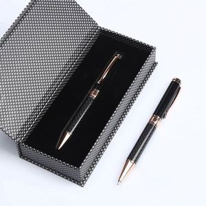 Carbon Fiber Metal Luxury Business Custom Logo Ball Gift Ballpoint Fountain <b>Pen</b> With Wooden <b>Box</b> Set - Product Image 4