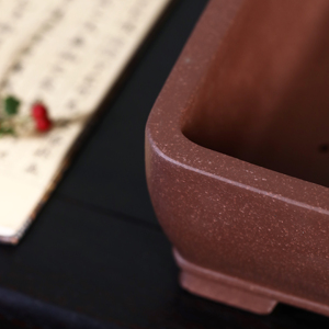 Rectangular Zisha Flowerpot Kui Style Surface Handmade Su Bingma Trough <b>Pot</b> Original Old Zisha Clay Taoxi - Product Image 4