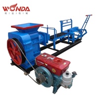 Machines de fabrication de briques d'argile au sol, à prix bas, ghz, avec moteur diesel, utilisé à dubaï