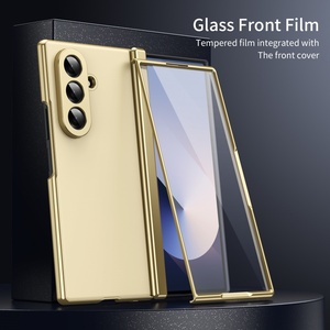 Coque de téléphone personnalisée AG mate pour Samsung Z Fold 8 3 4 5 6 7 avec protection d'écran avant, charnière plaquée et coque arrière antichoc - Product Image 2